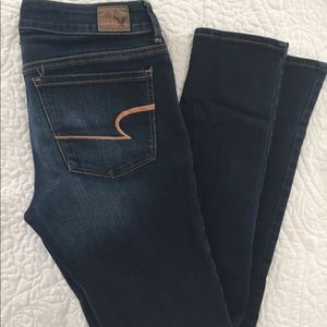 American Eagle dark wash skinnies